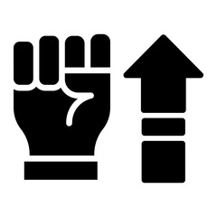 Obraz premium revolution Solid icon