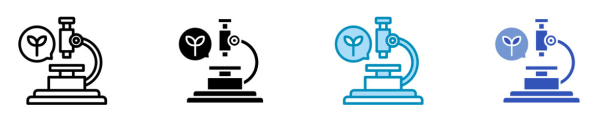 Biology  Icon Set Multiple Style Collection