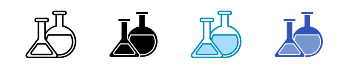 Flask  Icon Set Multiple Style Collection