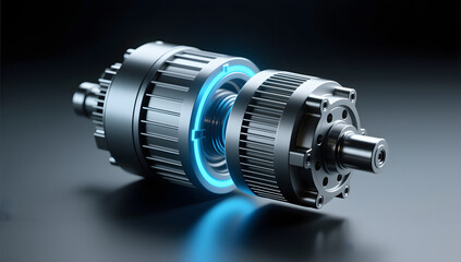 Factory machine tool precision machining industry production machinery and equipment close-up background
