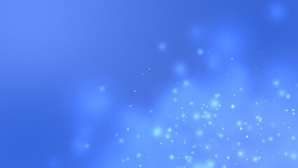 Blue Background with Floating Particles
