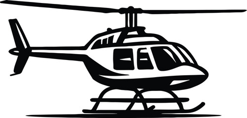 helicopter vector illustration