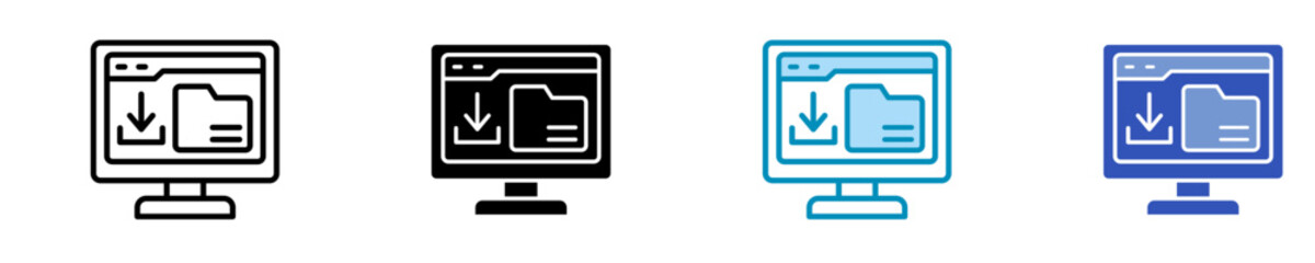 Store  Icon Set Multiple Style Collection