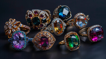 Elegant Stone Rings and Gemstone Jewelry Designs