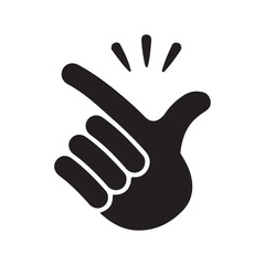 Hand Snap Gesture Icon Vector Illustration