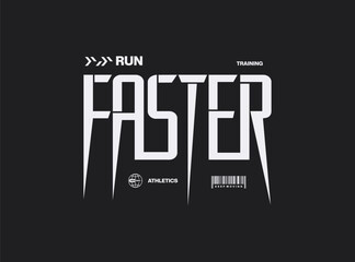 Run.Faster graphic design