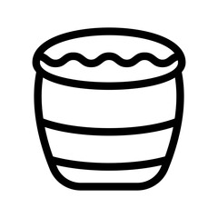 Snare Drum Icon Vector Symbol Design Illustration