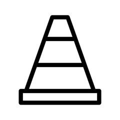 Traffic Cone Icon Vector Symbol Design Illustration