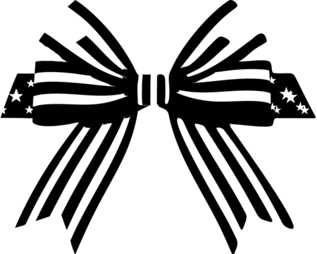 Beautiful decorative black butterfly wings vector illustration