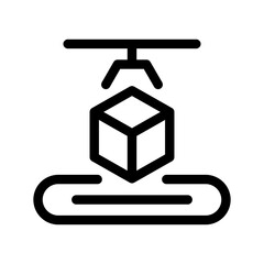 Manufacture Icon Vector Symbol Design Illustration