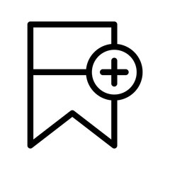 Obraz premium Bookmark Icon Vector Symbol Design Illustration