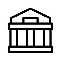 Court Icon Vector Symbol Design Illustration