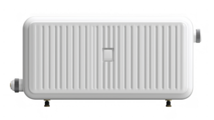 Efficient winter heating radiator, created with AI, PNG