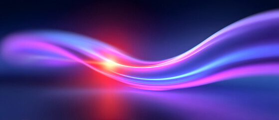 Naklejka premium Abstract background with intertwined blue and purple light