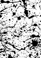 Fototapeta premium Png pattern of abstract ink brush texture transparent background