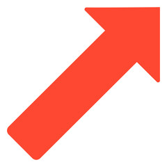 Orange arrow png arrow sticker, minimal design, transparent background