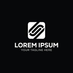 Abstract Letter "S" Logo in Square Icon Design