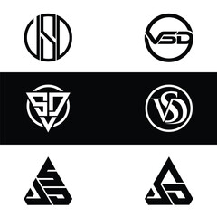 Abstract Monogram Logo Collection – Modern Geometric Lettermark Designs