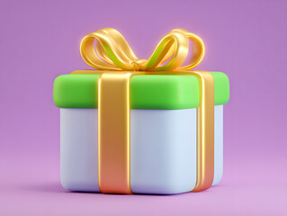 Cartoon gift box creative warm illustration