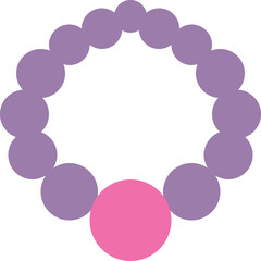 Purple and Pink Bead Bracelet