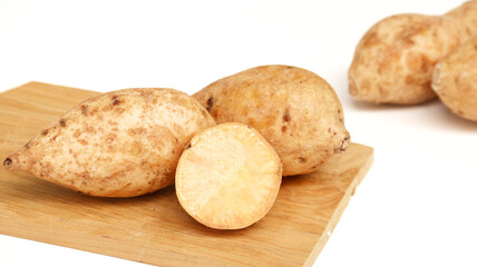 Indonesian sweet potato pile, known as Ubi Cilembu or Ubi Manis from West Java