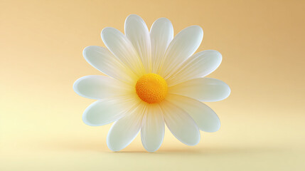 卡通风格的雏菊花朵