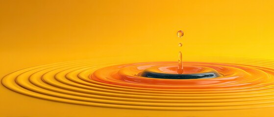 Golden Fluid Ripple