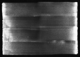 Black and white grunge background. Horizontal brush strokes texture backdrop. Abstract grain overlay template.
