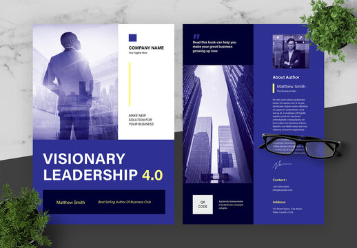 Blue And Yellow Visionary Leadership Cover