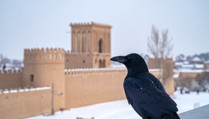 crow and old castle