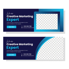 WebCreative agency, digital marketing agency facebook cover banner template