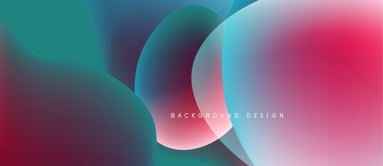 Abstract fluid shapes blend vibrant colors. Gradient transitions create dynamic visual effect. Modern design suitable for backgrounds.