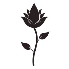  spurius phedimus flower-silhouette-on-white