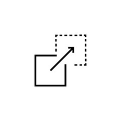 Fototapeta premium Drag and drop icon simple vector flat black simple illustration for web and app..eps