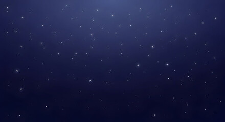 Obraz premium Starry Night Sky with Twinkling Stars and Dark Blue Gradient