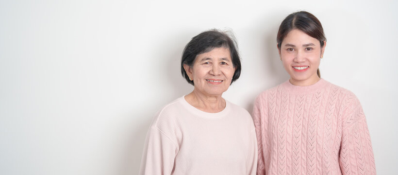Couple woman with pink Shirt for Pink October Breast Cancer Awareness month, May Women Health, women rights, Empowerment, March International Women day, February Valentine, May International Mother
