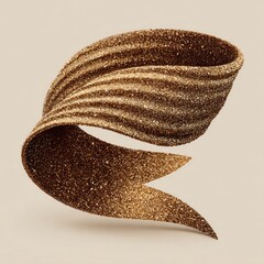 Wavy Golden Ribbon
