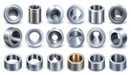 Metal components, various shapes & sizes