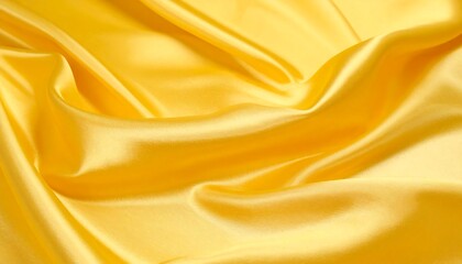 Golden silk draped fabric