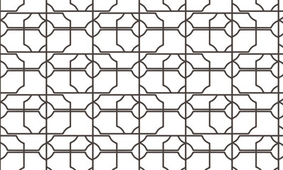 Obraz premium Elegant Geometric Lattice Pattern Vector Background with Interlocking Shapes and Subtle Textures for Modern Design Projects and Creative Applications