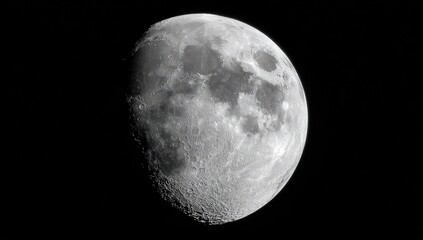 Close-up of a crescent moon against a dark sky