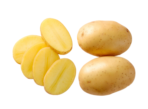 Fresh and organic potatoes, perfect for healthy cooking and delicious meals. Ideal for culinary recipes and food photography.