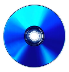 A vibrant blue optical disc showcasing its reflective surface, perfect for tech-related content or digital media discussions.