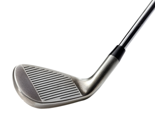 Close-up of a golf club with detailed texture, ideal for sports enthusiasts and golf marketing materials.