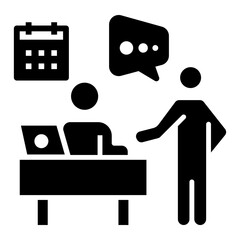 secretary Solid icon