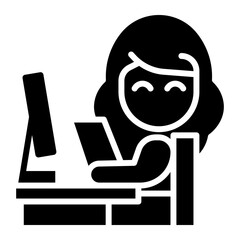 secretary Solid icon