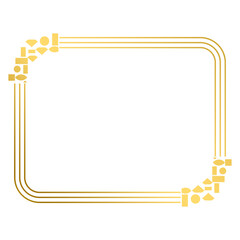 gold rectangle geometric fram...