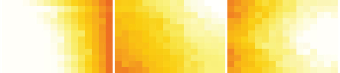 abstract minimal pack of 3 pixel background yellow gradient color vector template for poster presentation slide