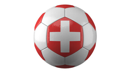 Switzerland Soccer Ball with Flag Design for Sports and International Events