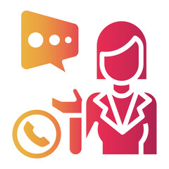 secretary Gradient icon